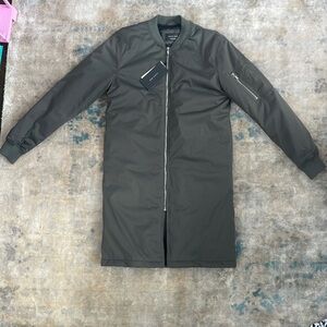 Zara men’s classic bomber trench jacket.